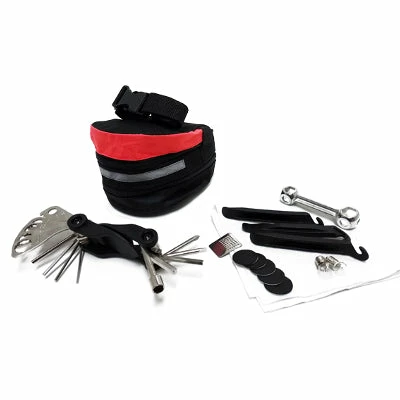 Maxxus Kit Réparation Chambre Air Et Outils Vélo Dans Sacoche De Selle