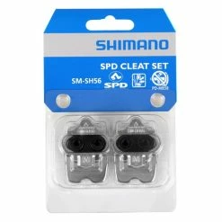 Paire De Cales VTT Shimano SM-SH56 SPD Multidirectionnel + Plaque Argent